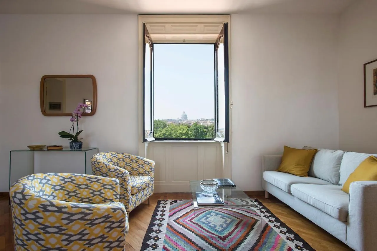 Elegant Top Floor - Unique View Of Rome'S Skyline Tibernestrome