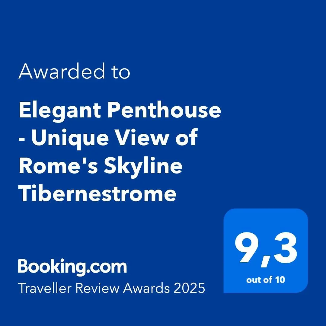 Elegant Top Floor - Unique View Of Rome'S Skyline Tibernestrome Rome