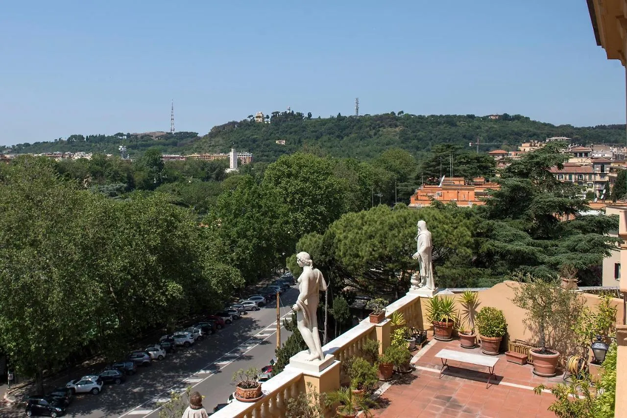 Elegant Top Floor - Unique View Of Rome'S Skyline Tibernestrome Apartment
